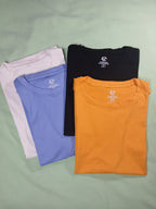 Pack of 4 Drop Shoulder Oversized Tshirts