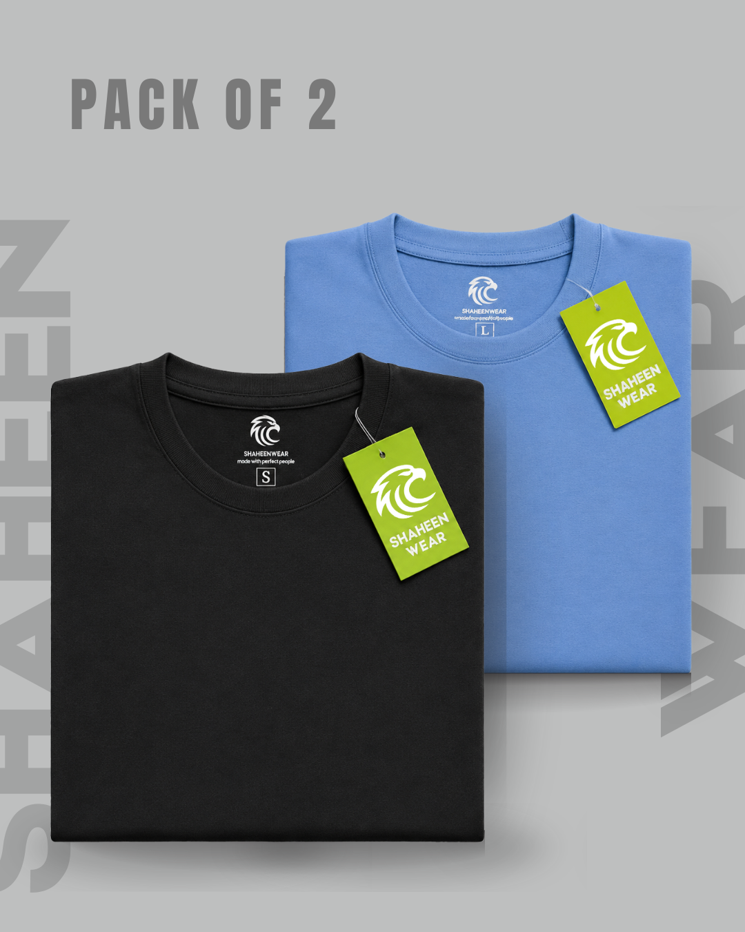 Pack of 2 Drop Shoulder oversized Tshirts